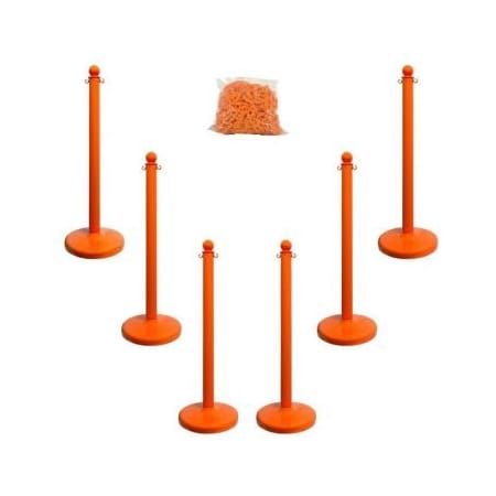 Accuform MEDIUM DUTY STANCHION POSTS COLOR PRC209OR PRC209OR